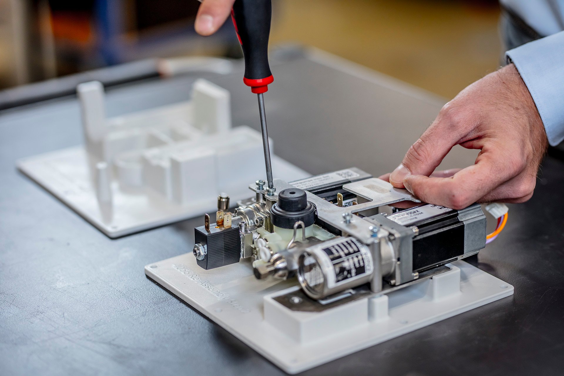 A 3D printed fixture for a manufacturing assembly operation