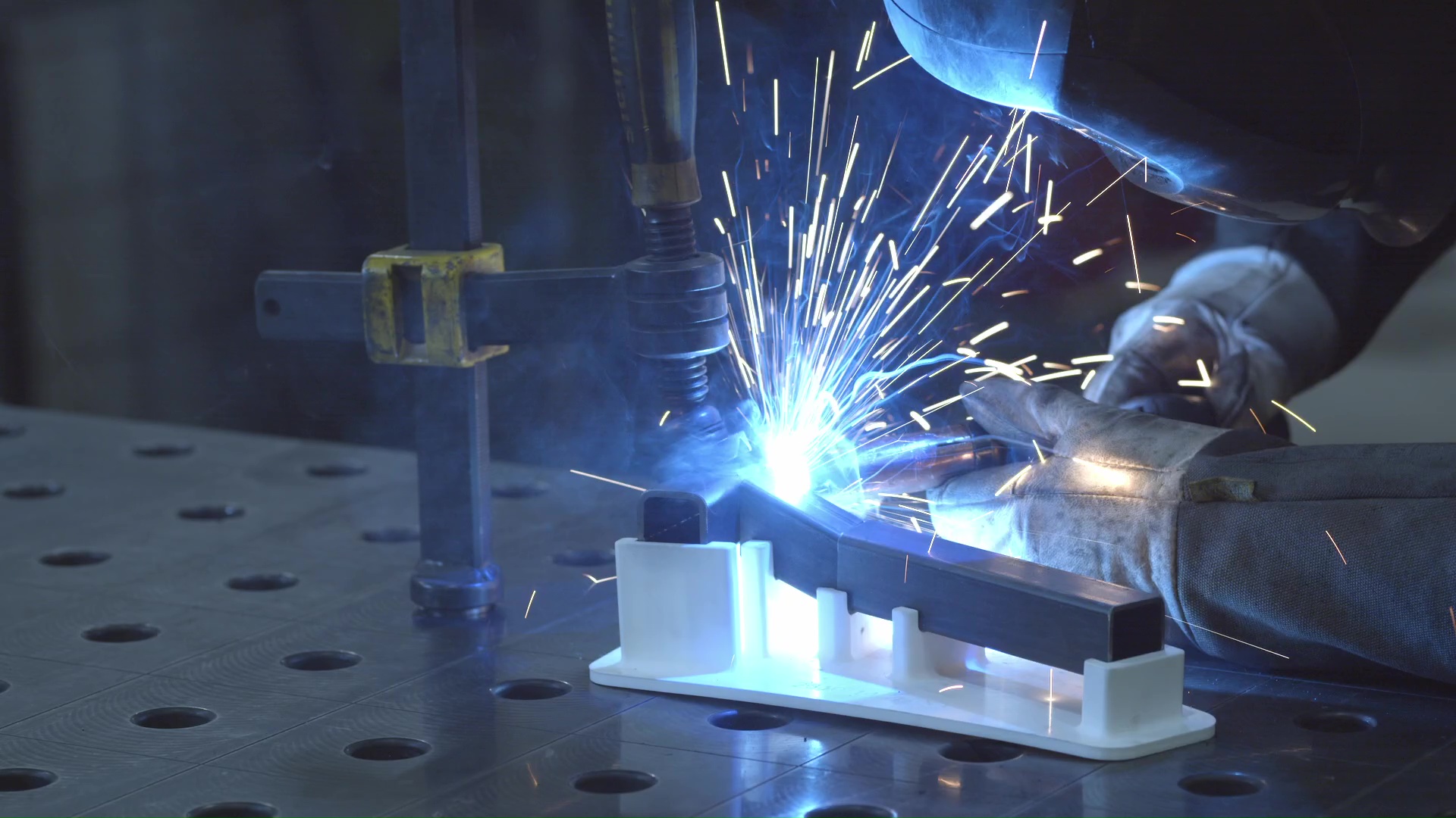 A 3D printed welding fixture to securely hold parts during welding operations