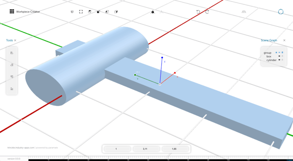 Workpiece creator app Workpiece creator app