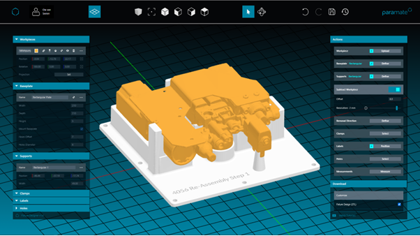 A fixture design in fixturemate